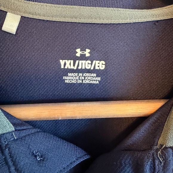 Under Armour Boy's Navy Polo Shirt - Picture 3 of 4